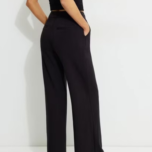 Dynamite Pants - Dynamite Black Wide Leg Pants with Pockets